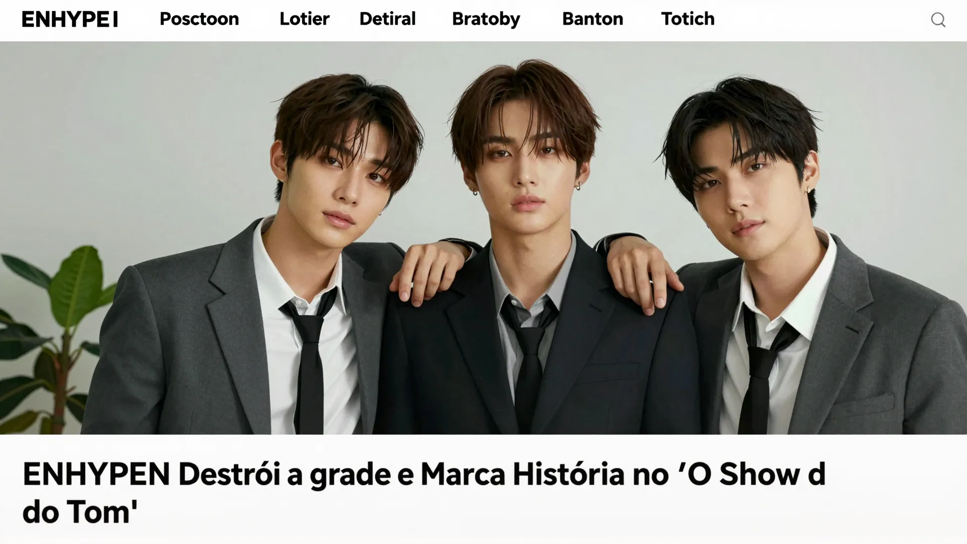 ENHYPEN Destrói a Grade e Marca História no 'O Show do Tom': O Novo Fenômeno K-Pop na Cultura Pop Brasileira