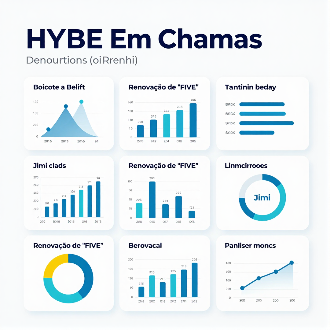 Infográfico - HYBE Em Chamas: Boicote a Belift, Renovação de 'FIVE' e Jimin Brilha na Alta Moda com Dior