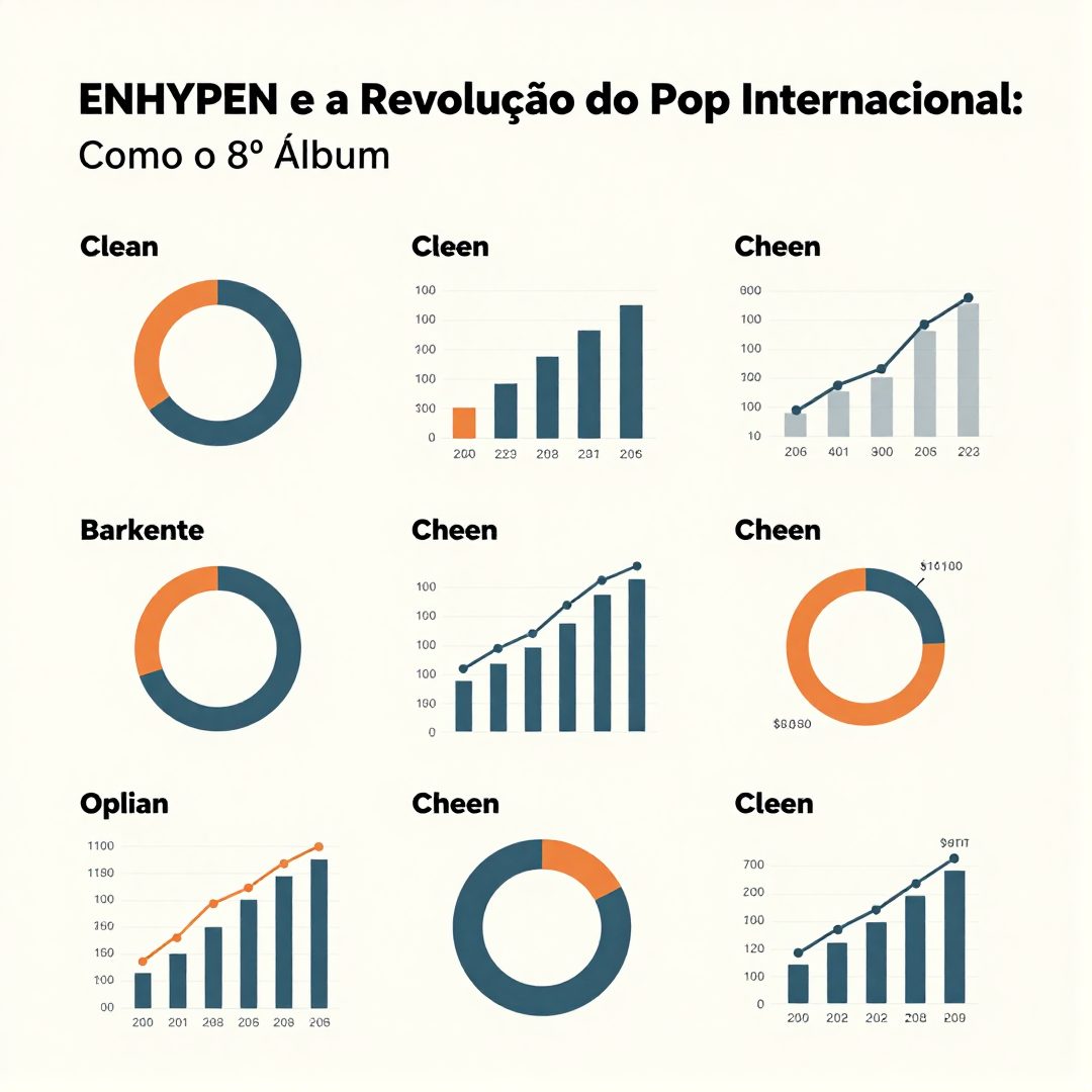 Infográfico - ENHYPEN e a Revolução do Pop Internacional: Como o 8º Álbum Mini Redefine os Fandoms Globais