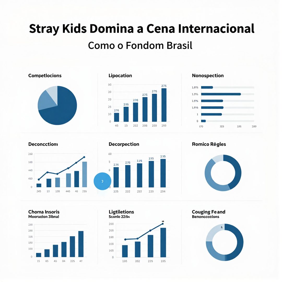 Infográfico - Stray Kids Domina a Cena Internacional: Como o Fandom Brasileiro Impulsiona a Cultura Pop Global