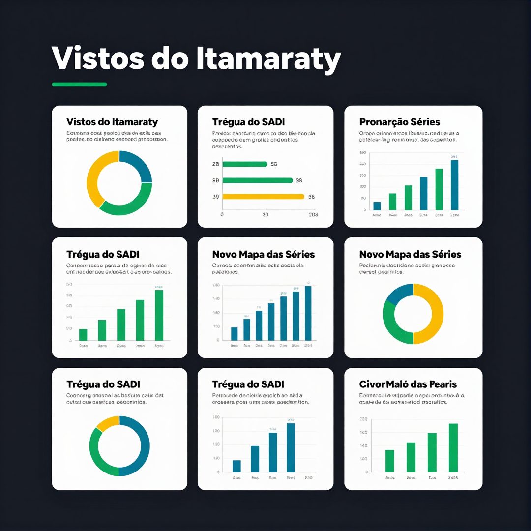 Infográfico - Vistos do Itamaraty, Trégua do SADI e o Novo Mapa das Séries Internacionais no Brasil