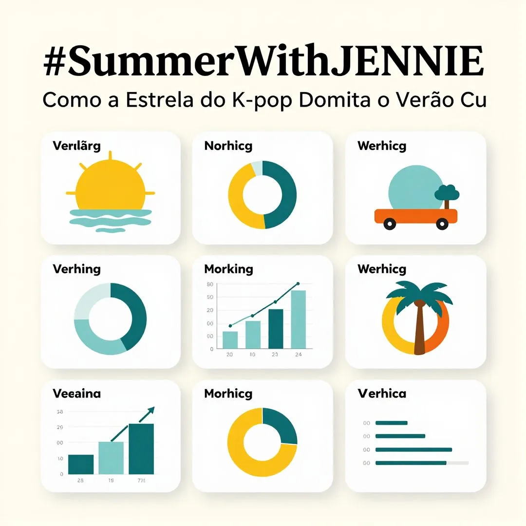 Infográfico - #SummerWithJENNIE: Como a Estrela do K-pop Domina o Verão Cultural Latino