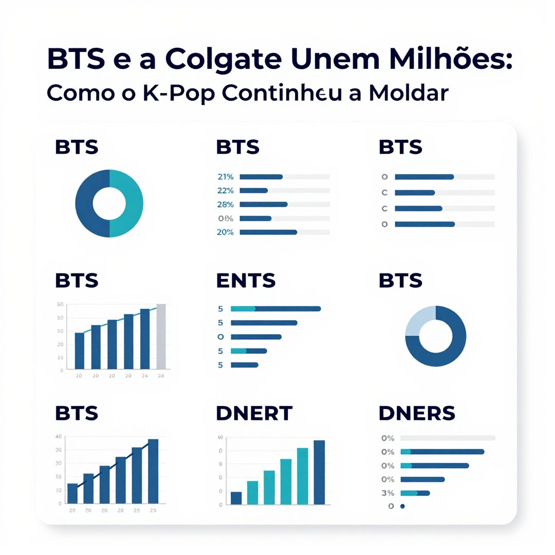 Infográfico - BTS e a Colgate Unem Milhões: Como o K-Pop Continua a Moldar a Cultura Pop Global