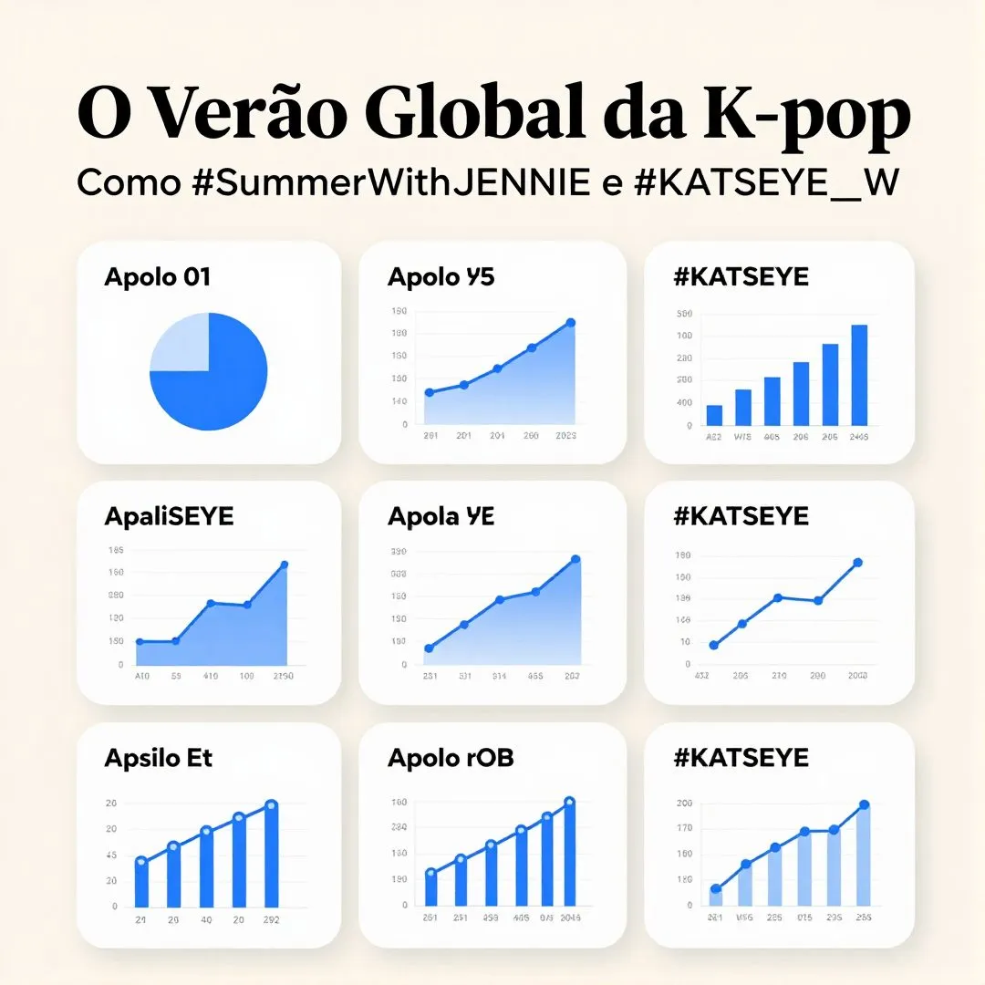 Infográfico - O Verão Global da K-pop: Como #SummerWithJENNIE e #KATSEYE_WILD Reescrevem a Música no Brasil