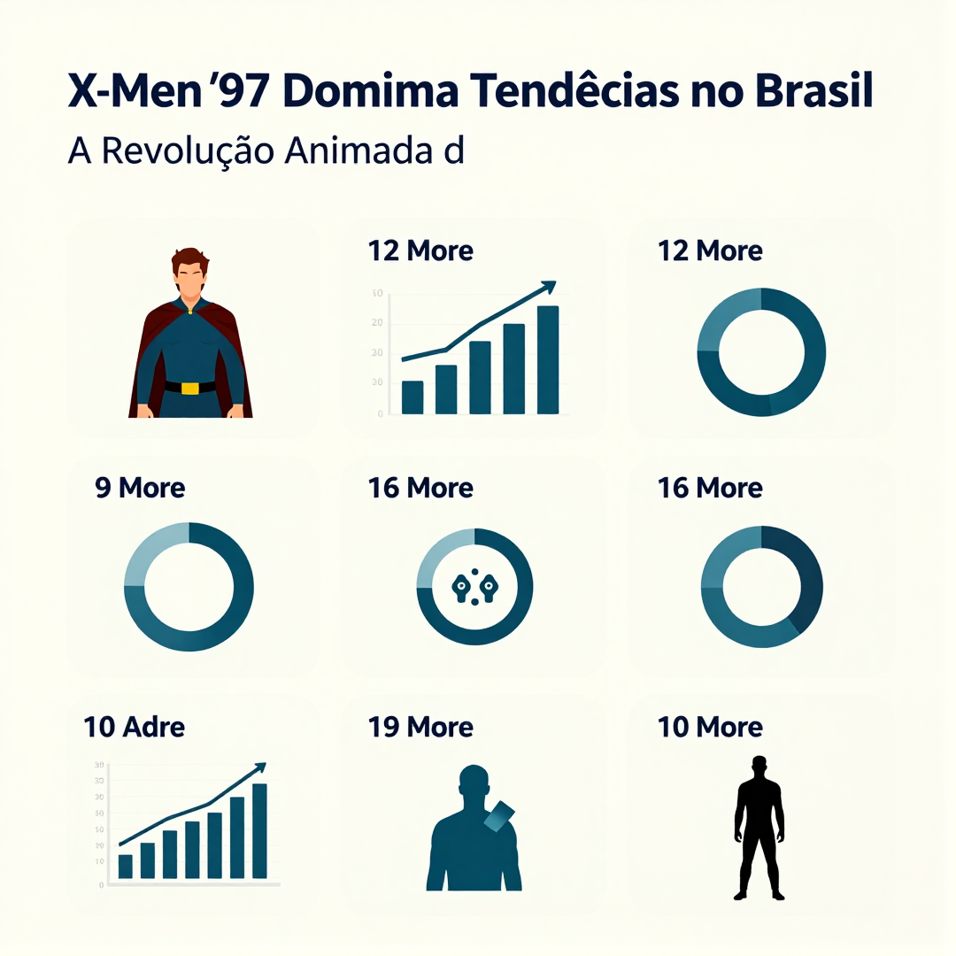Infográfico - X-Men '97 Domina Tendências no Brasil: A Revolução Animada da Marvel Conquista a América Latina
