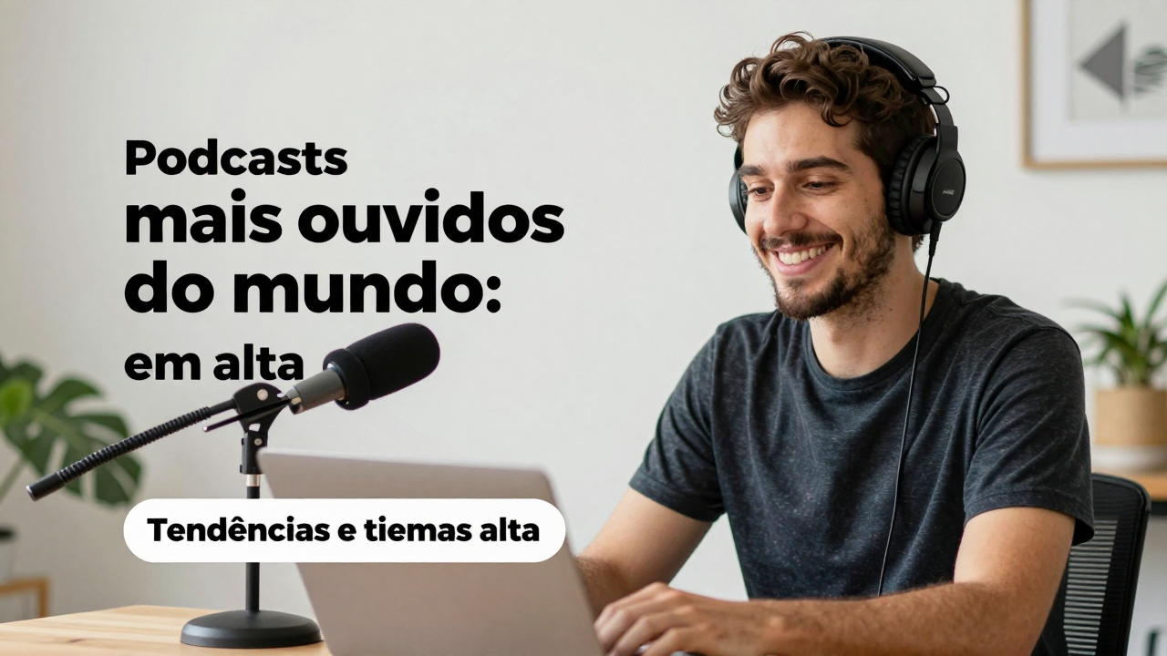 Podcasts mais ouvidos do mundo: tendências e temas em alta