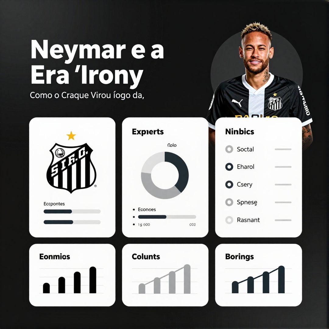 Infográfico - Neymar, Santos e a Era 'Irony': Como o Craque Virou Ícone da Cultura Pop Internacional