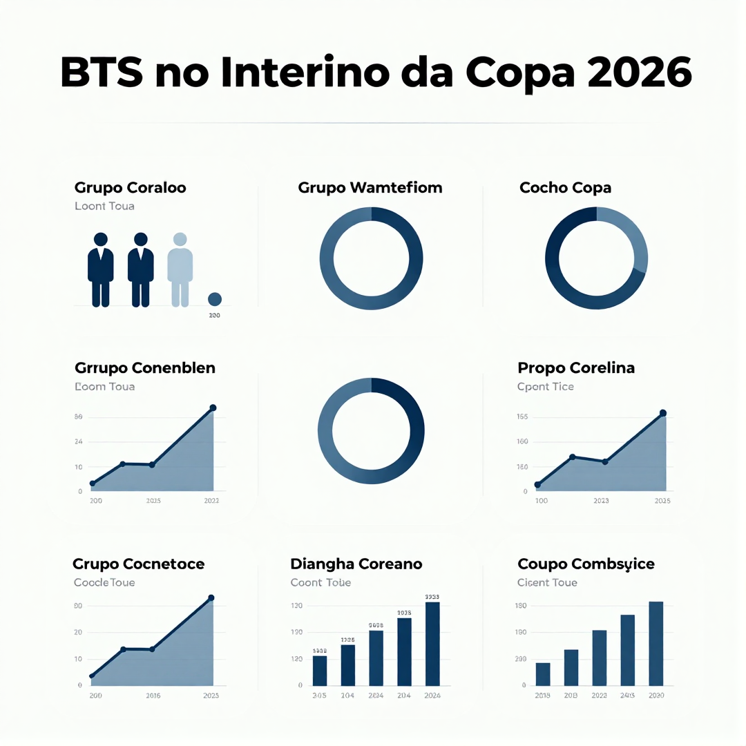 Infográfico - BTS no Interino da Copa 2026: Como o Grupo Coreano Transforma a Cultura Pop Global e Impulsiona Séries de Streaming