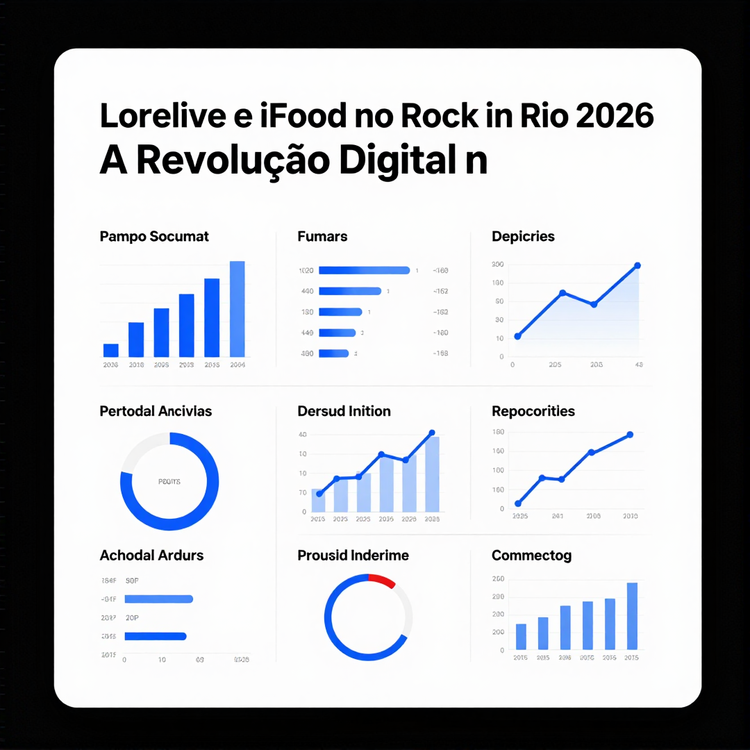 Infográfico - #Lorelive e iFood no Rock in Rio 2026: A Revolução Digital nos Eventos Culturais Brasileiros