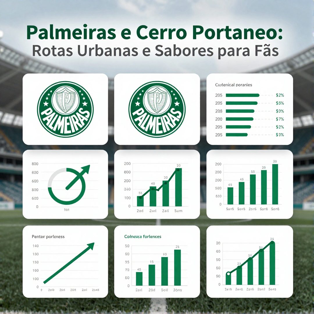 Infográfico - Palmeiras e Cerro Porteño: Rotas Urbanas e Sabores para Fãs em São Paulo