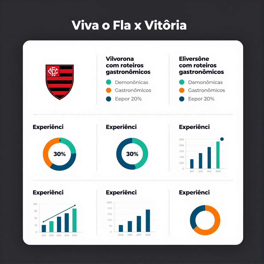 Infográfico - Viva o Fla x Vitória com roteiros gastronômicos e experiências urbanas no Rio de Janeiro