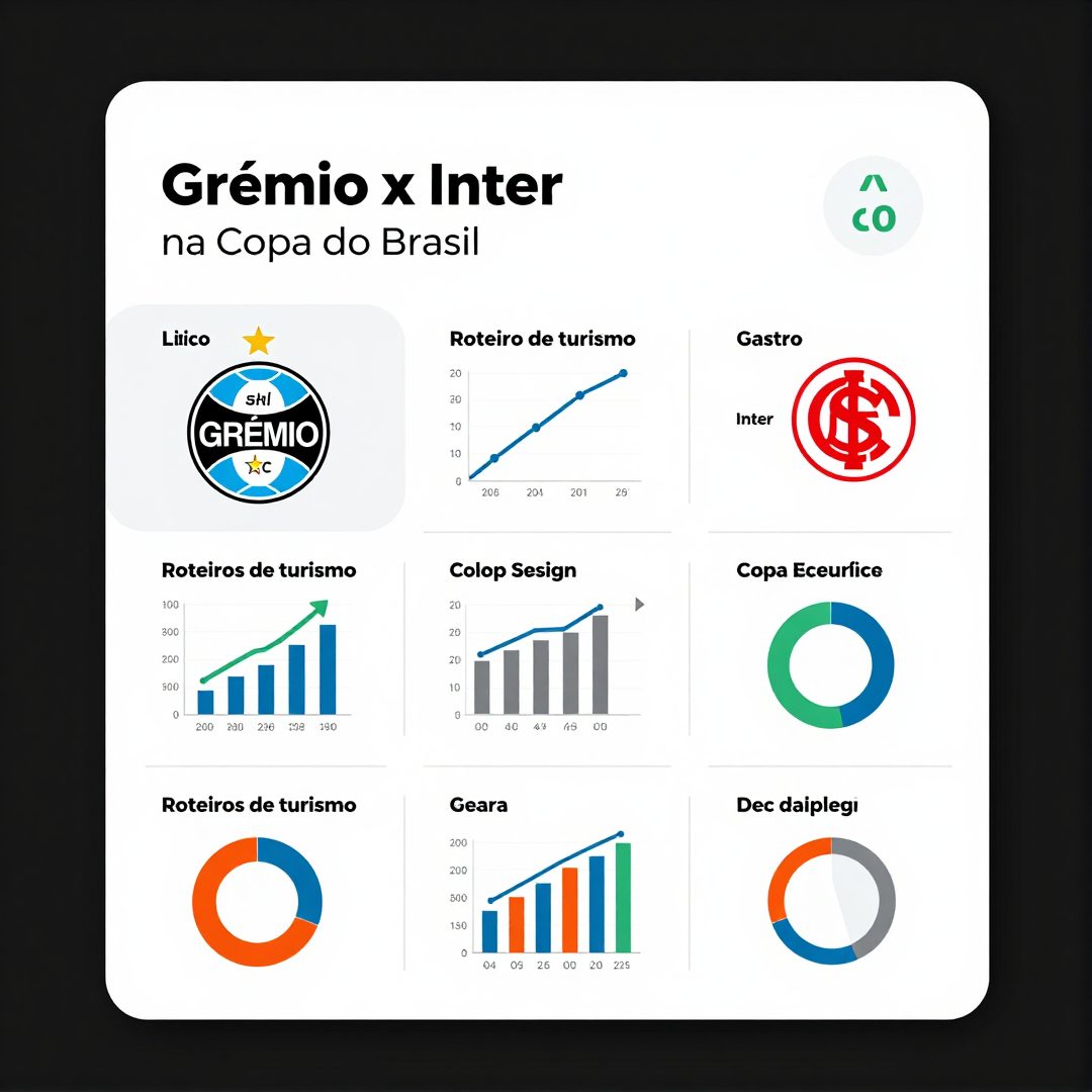 Infográfico - Grêmio x Inter na Copa do Brasil: roteiros de turismo, gastronomia e eventos para celebrar a rivalidade gaúcha