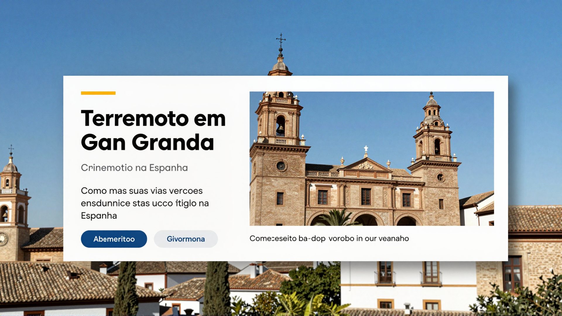 Terremoto em Granada na Espanha: como ajustar suas viagens e garantir segurança no roteiro europeu