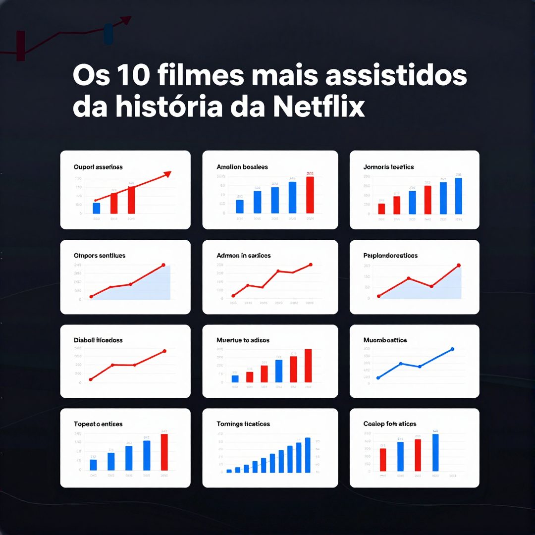 Infográfico - Os 10 filmes mais assistidos da história da Netflix: uma análise profunda