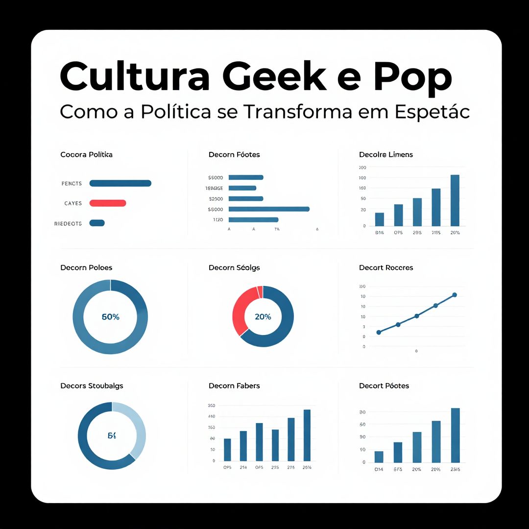 Infográfico - Cultura Geek e Pop: Como a Política se Transforma em Espetáculo de Tela com Marçal
