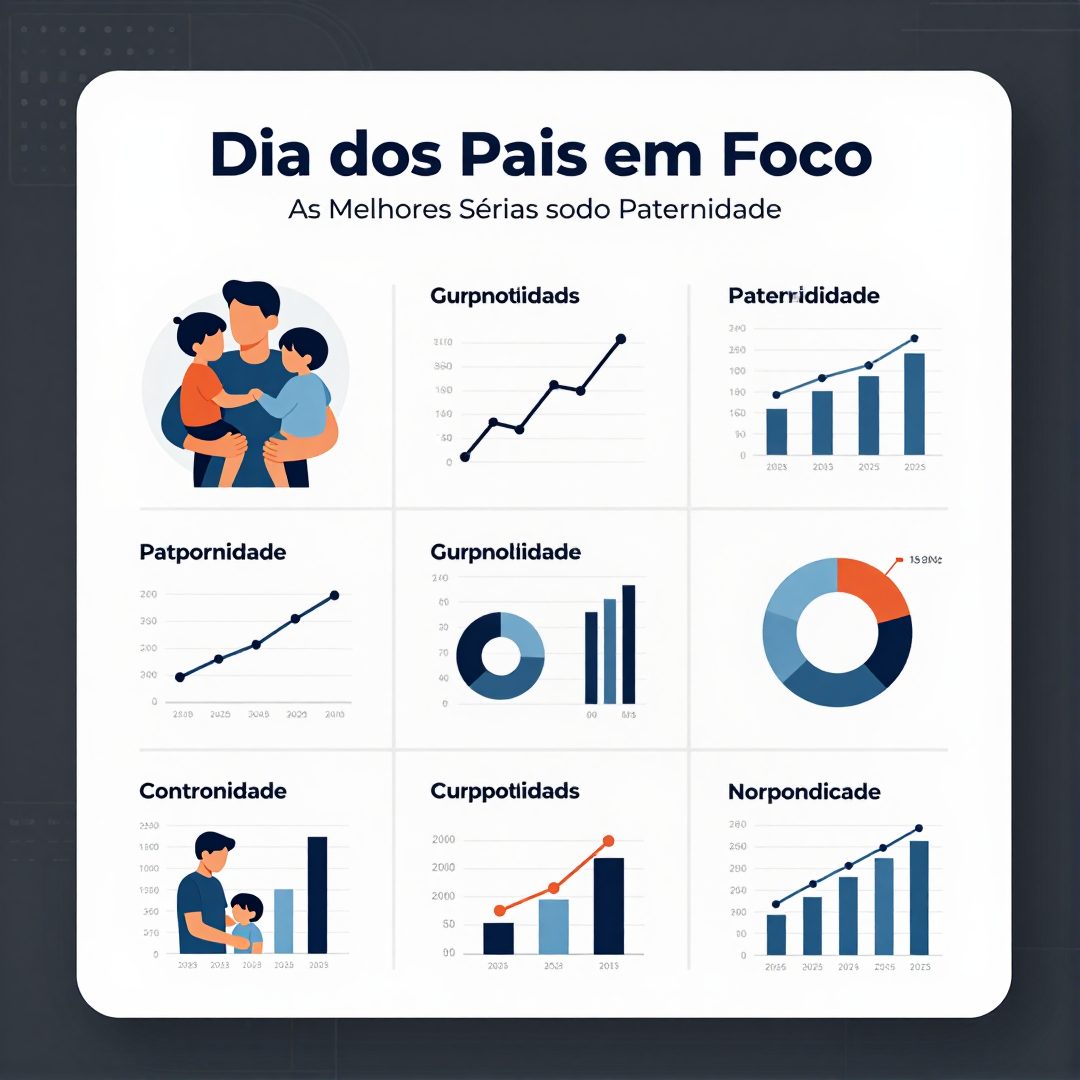 Infográfico - Dia dos Pais em Foco: As Melhores Séries sobre Paternidade no Prime Video, HBO Max e Netflix