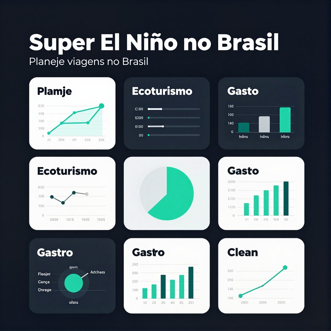 Infográfico - Super El Niño no Brasil: planeje viagens, ecoturismo, gastronomia e passeios com atenção ao clima