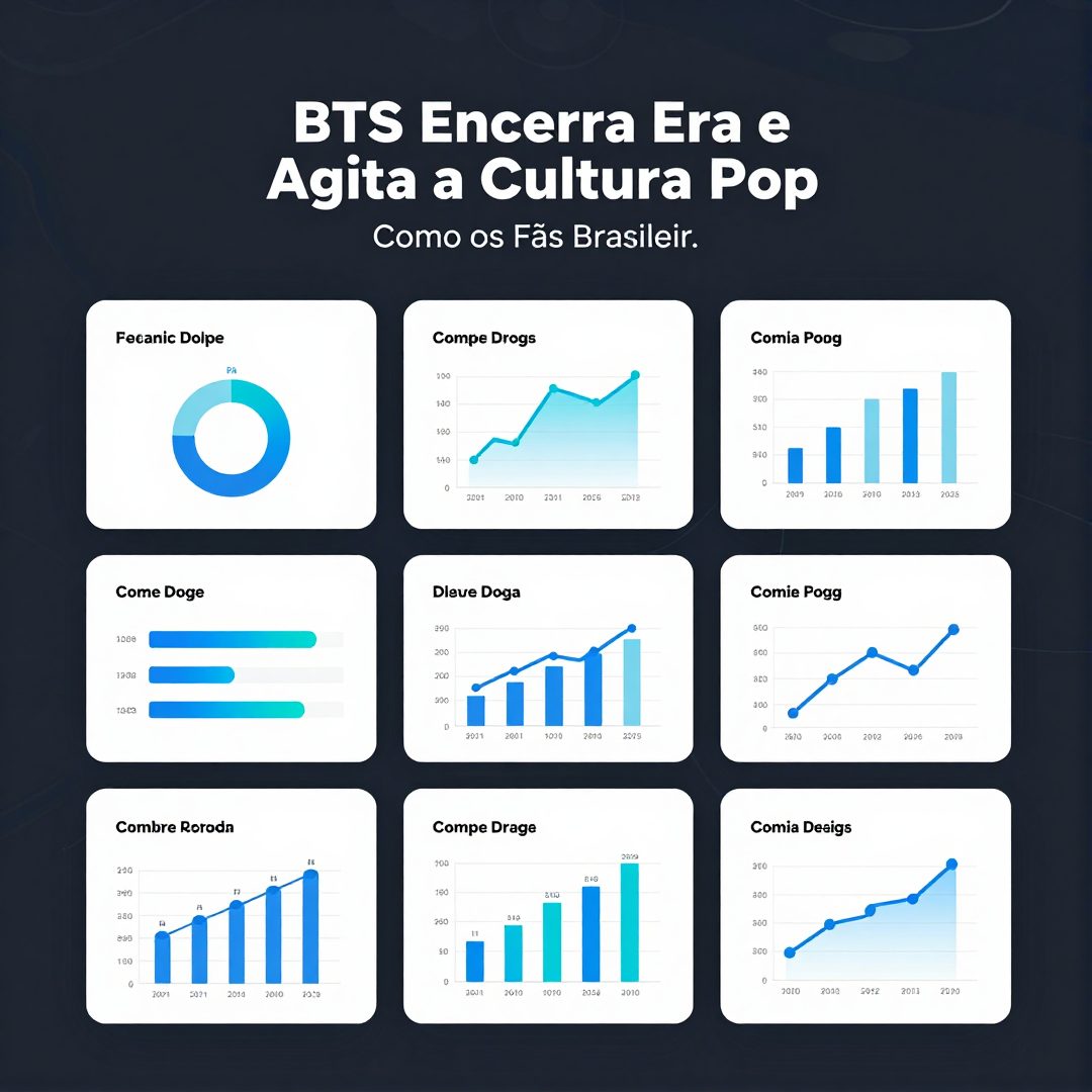 Infográfico - BTS Encerra Era e Agita a Cultura Pop: Como os Fãs Brasileiros Vivem o #btsdisband