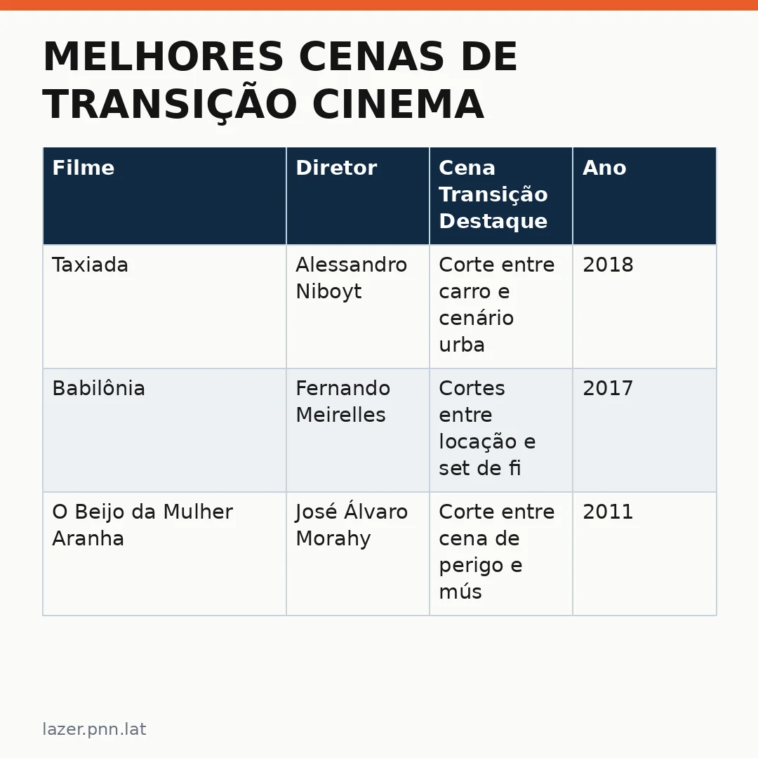 Infográfico - Melhores cenas de transição cinema: o que você não viu nas trailers e precisa ver agora