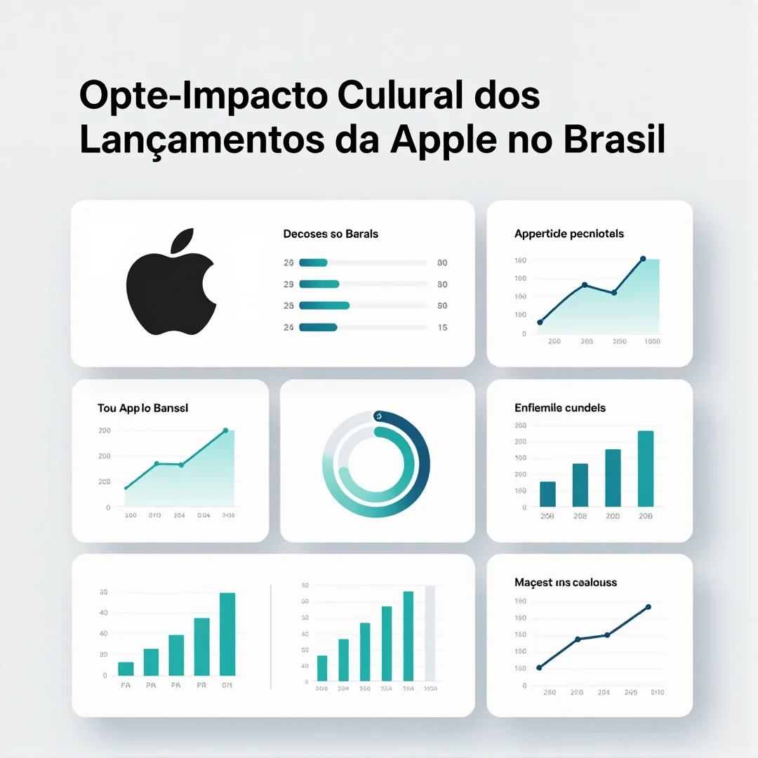 Infográfico - O Impacto Cultural dos Lançamentos da Apple no Brasil: Entretenimento, Tecnologia e Experiências Urbanas