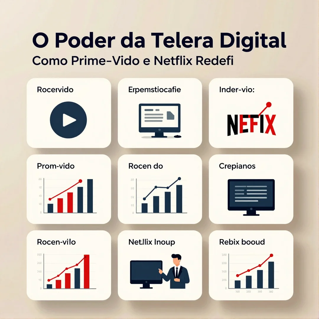 Infográfico - O Poder da Telera Digital: Como Prime Video e Netflix Redefinem a Cultura Pop Brasileira