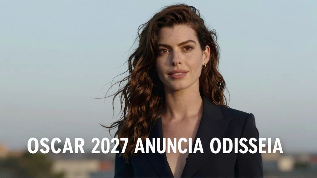 Oscar 2027 anuncia Odisseia Anne Hathaway lidera a campanha de Melhor Atriz Coad
