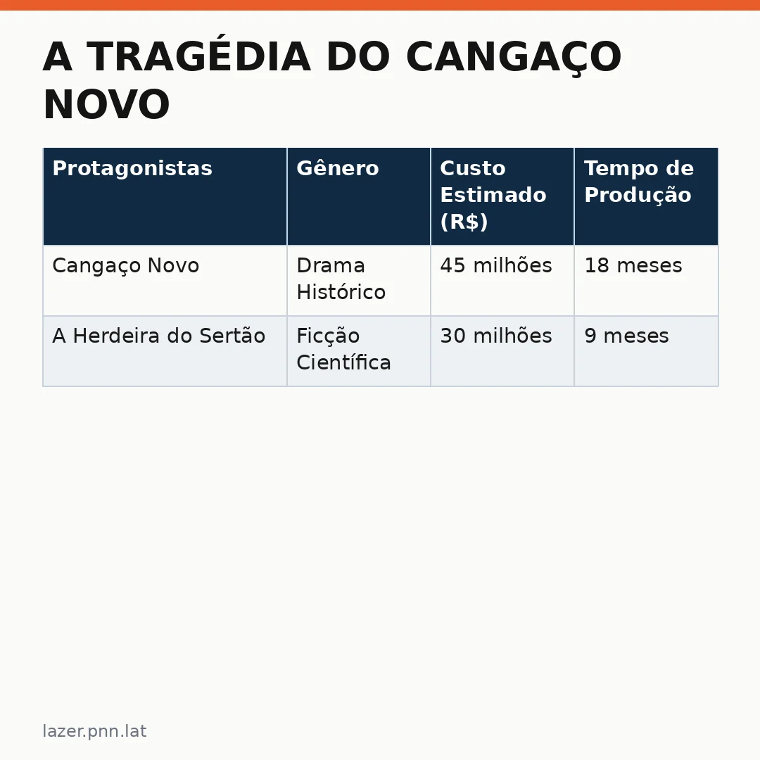 Infográfico - A Tragédia do Cangaço Novo: O que motivou o cancelamento da série?