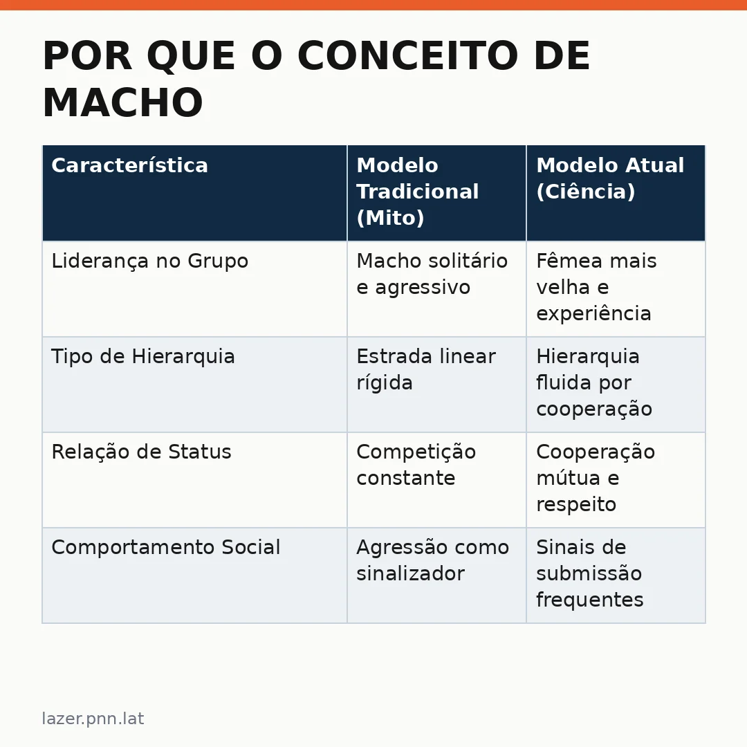 Infográfico - Por Que o Conceito de Macho Alfa é Um Mito Científico