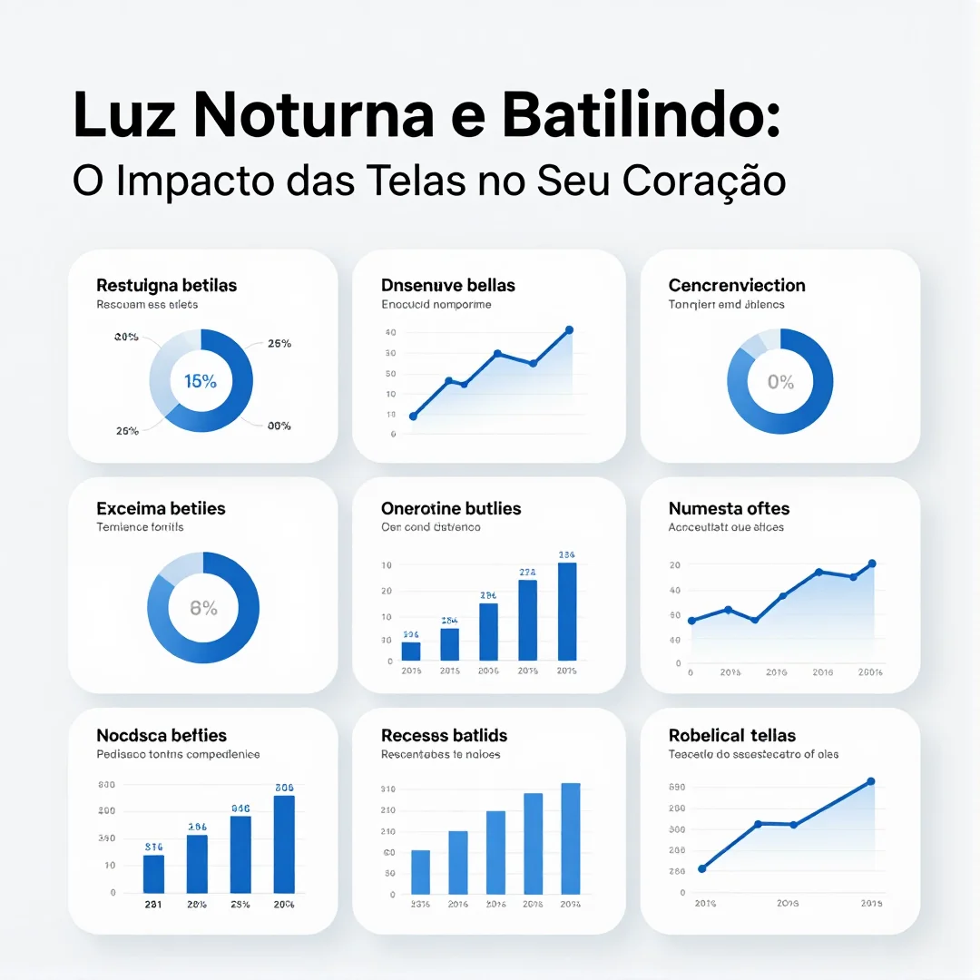 Infográfico - Luz Noturna e Batimentos: O Impacto das Telas no Seu Coração