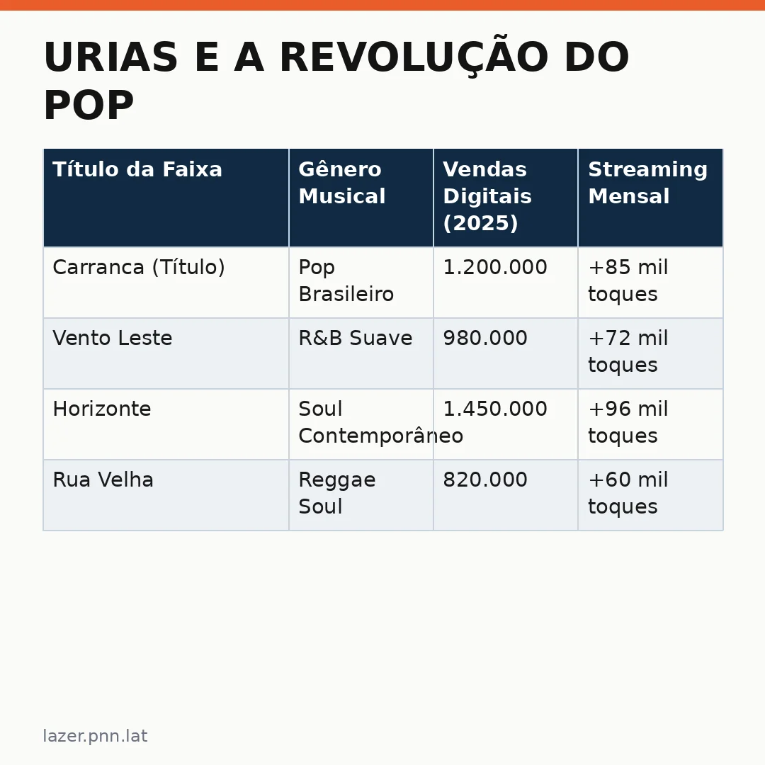 Infográfico - Urias e a Revolução do Pop Brasileiro no Grammy Latino 2026