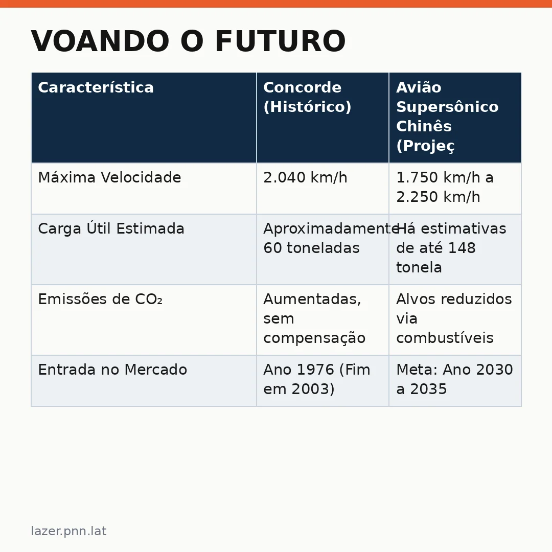 Infográfico - Voando o Futuro: O Impacto do Avião Supersônico Chinês na Viagem e na Cultura Pop