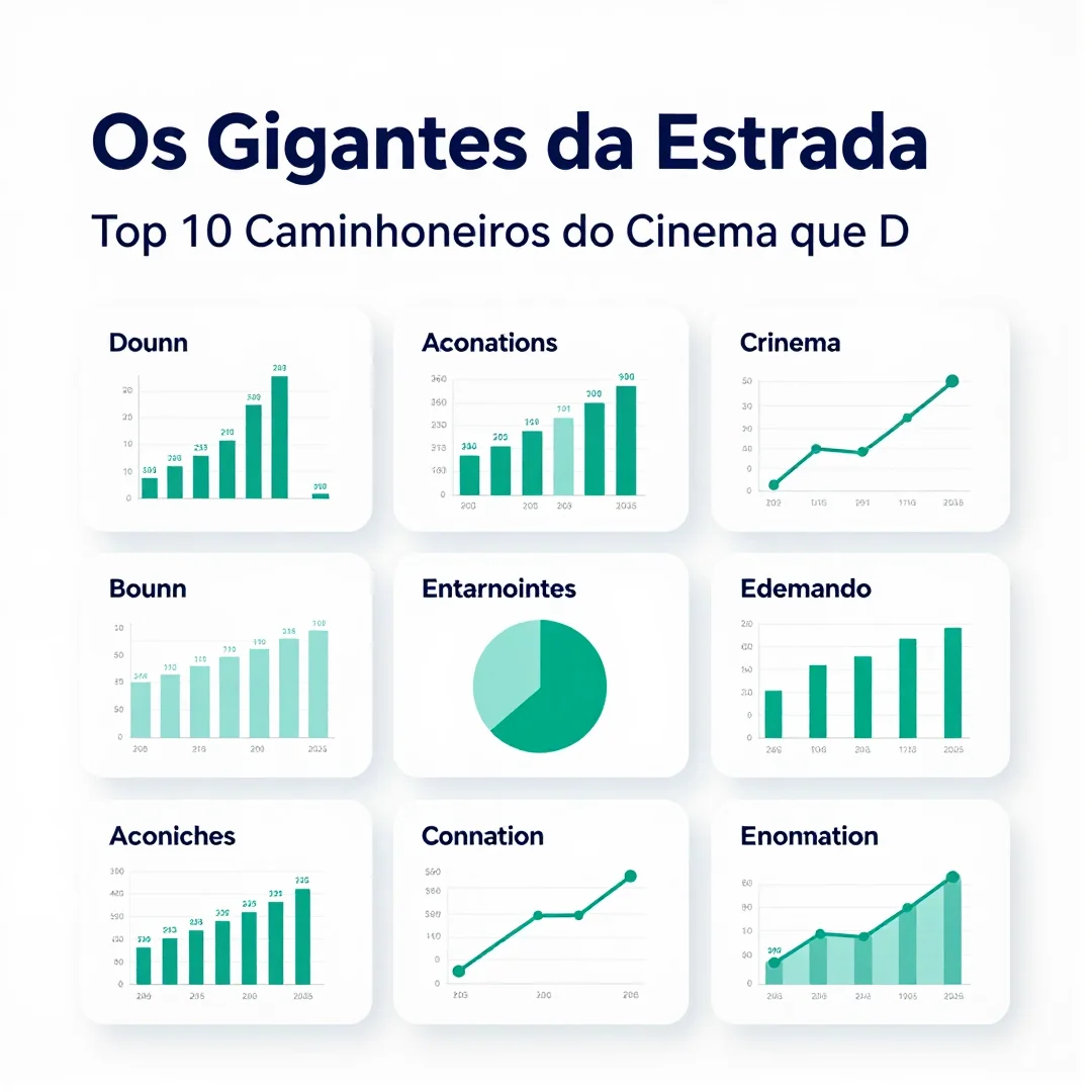 Infográfico - Os Gigantes da Estrada: Top 10 Caminhoneiros do Cinema que Definem a Cultura Popular