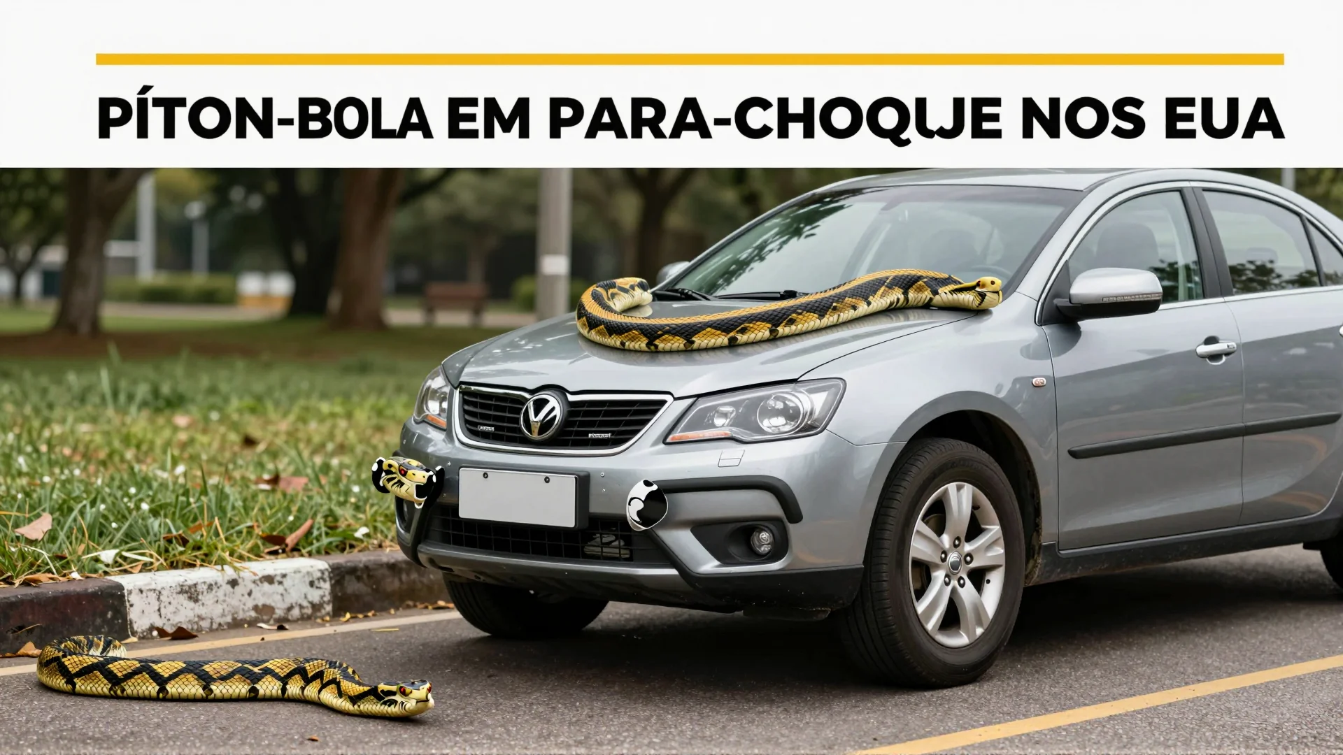 Píton-bola em para-choque nos EUA: quando a vida selvagem vira o centro do entretenimento cultura pop nacional