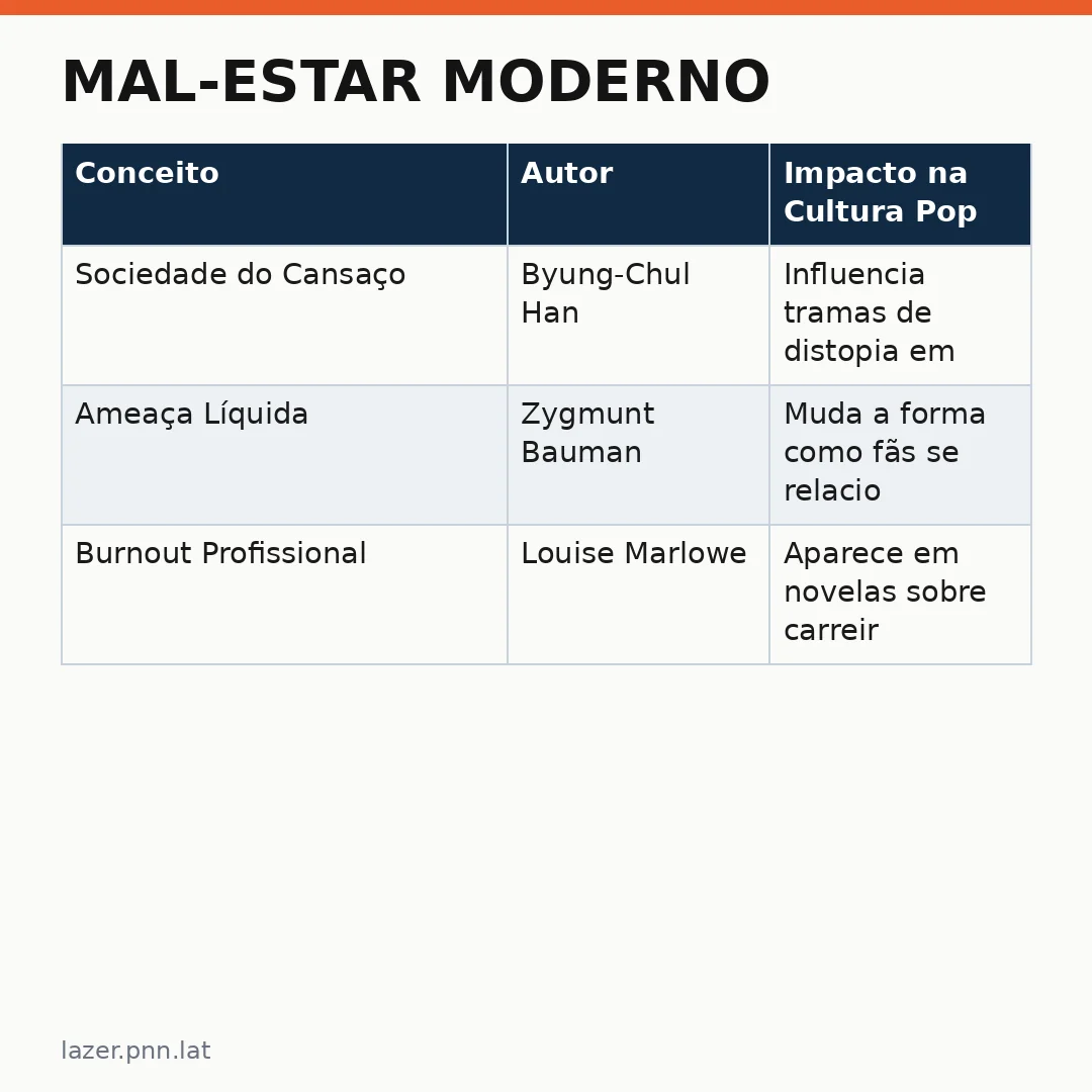 Infográfico - Mal-Estar Moderno: Filosofia e Cultura Pop