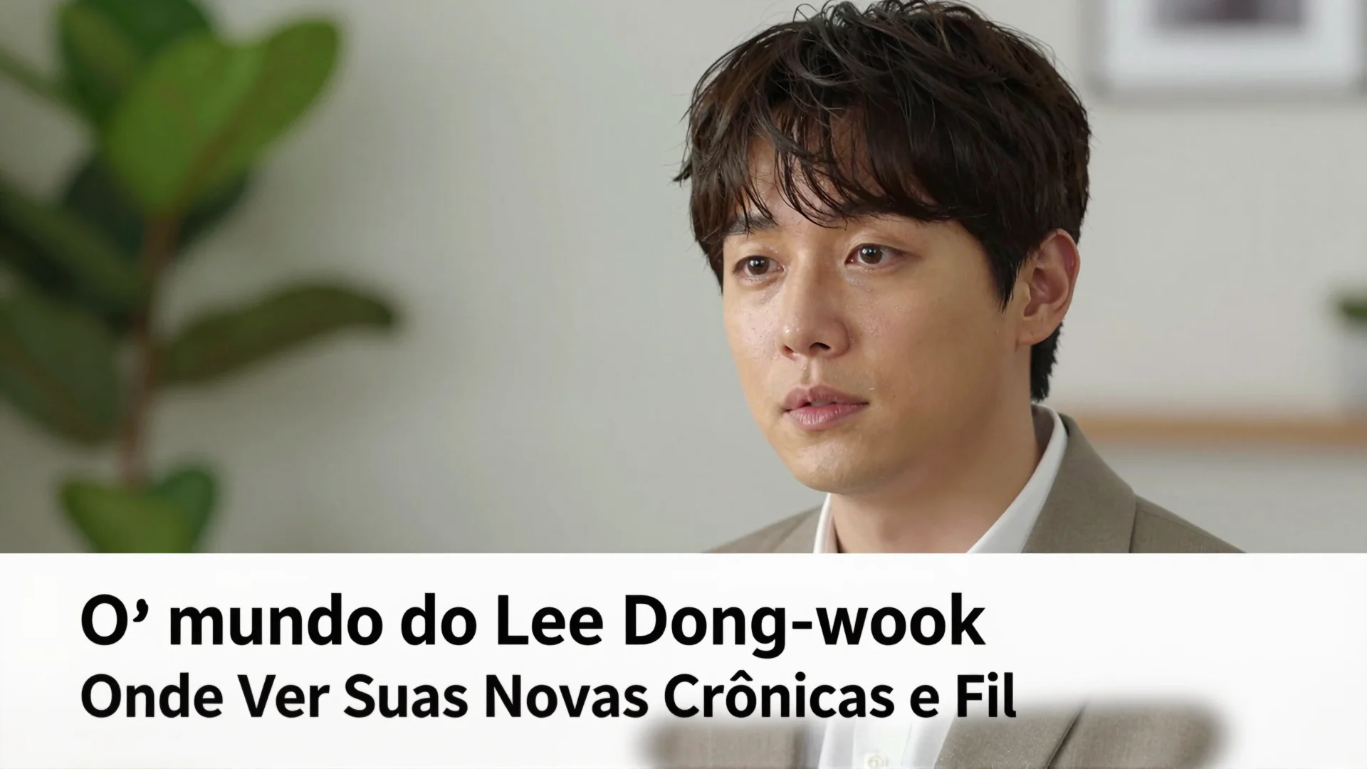 O Mundo do Lee Dong-wook: Onde Ver Suas Novas Crônicas e Filmes no Streaming no Brasil