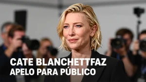 Cate Blanchett faz apelo para pblico no filmar espetculo em Londres estraga a ex