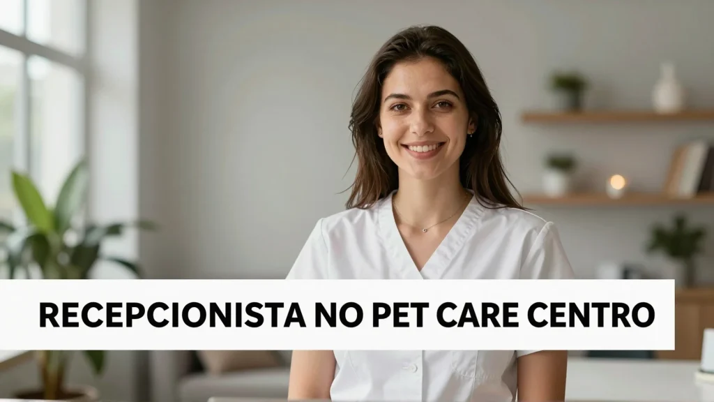 Recepcionista no Pet Care Centro Veterinrio abre nova porta para profissionais P