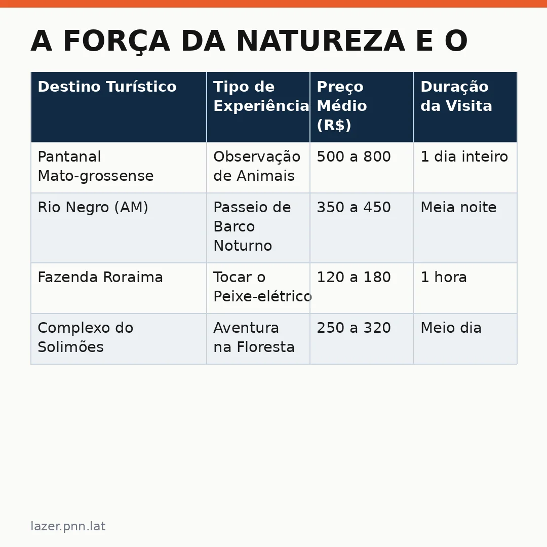Infográfico - A Força da Natureza e o Turismo no Norte Brasileiro
