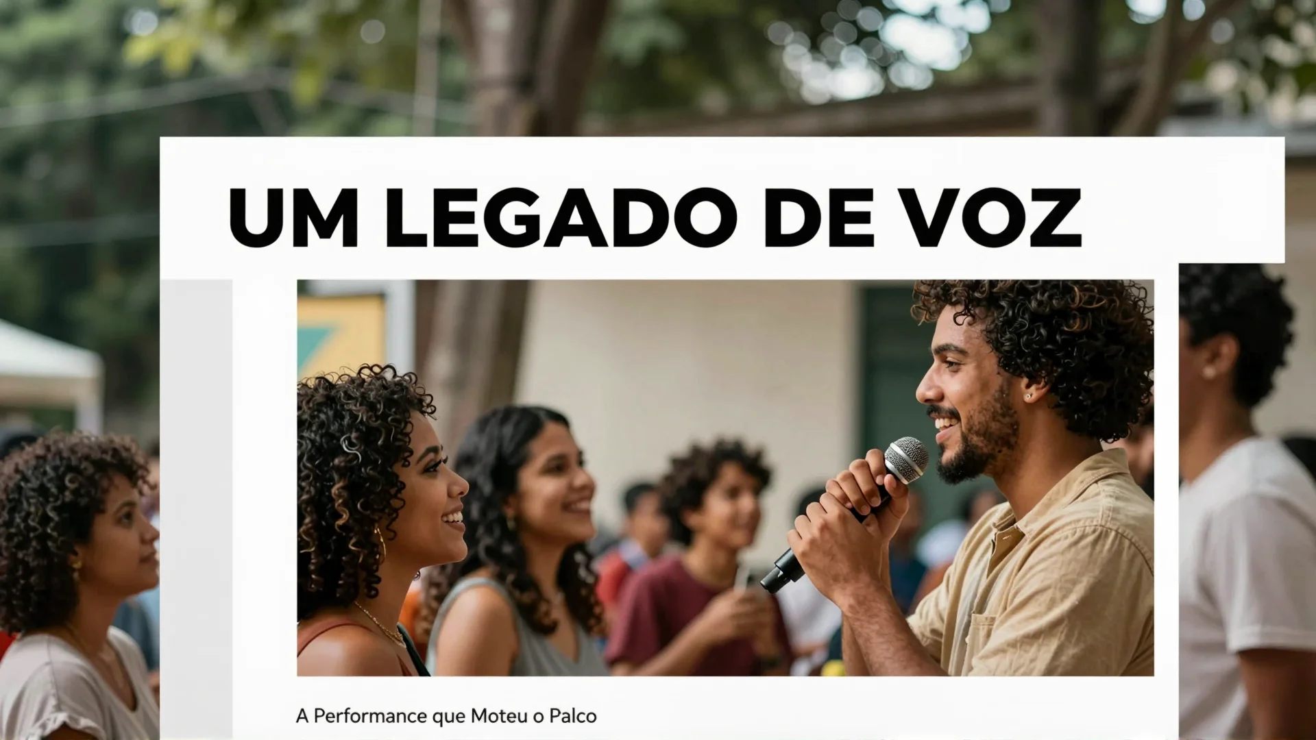 Um Legado de Voz: A Performance que Moveu o Palco