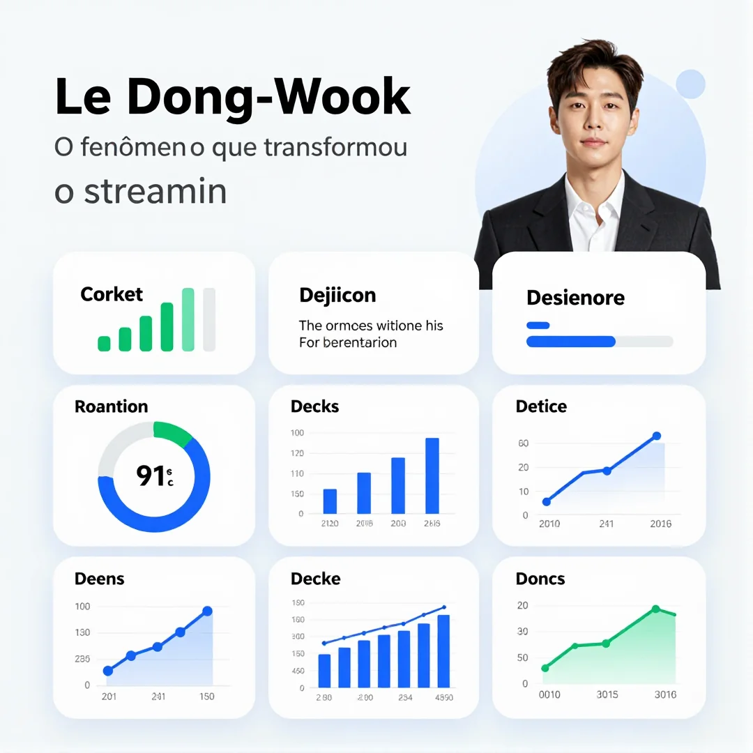 Infográfico - Lee Dong-wook: O fenômeno coreano que transformou o streaming no Brasil