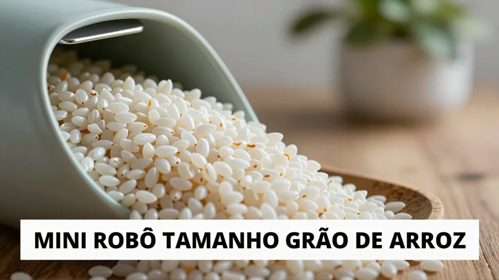 Mini Rob Tamanho Gro de Arroz Quando a Fico Cientfica Vira Medicina Real