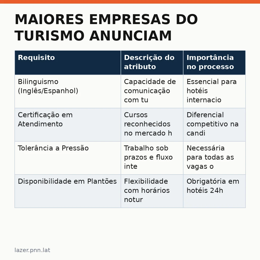 Infográfico - Maiores empresas do turismo anunciam contratações para temporada de verão 2025