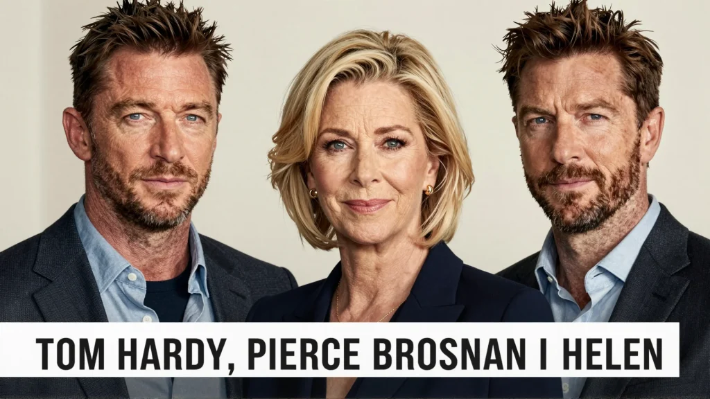 Tom Hardy Pierce Brosnan e Helen Mirren voltam para nova aventura no Paramount