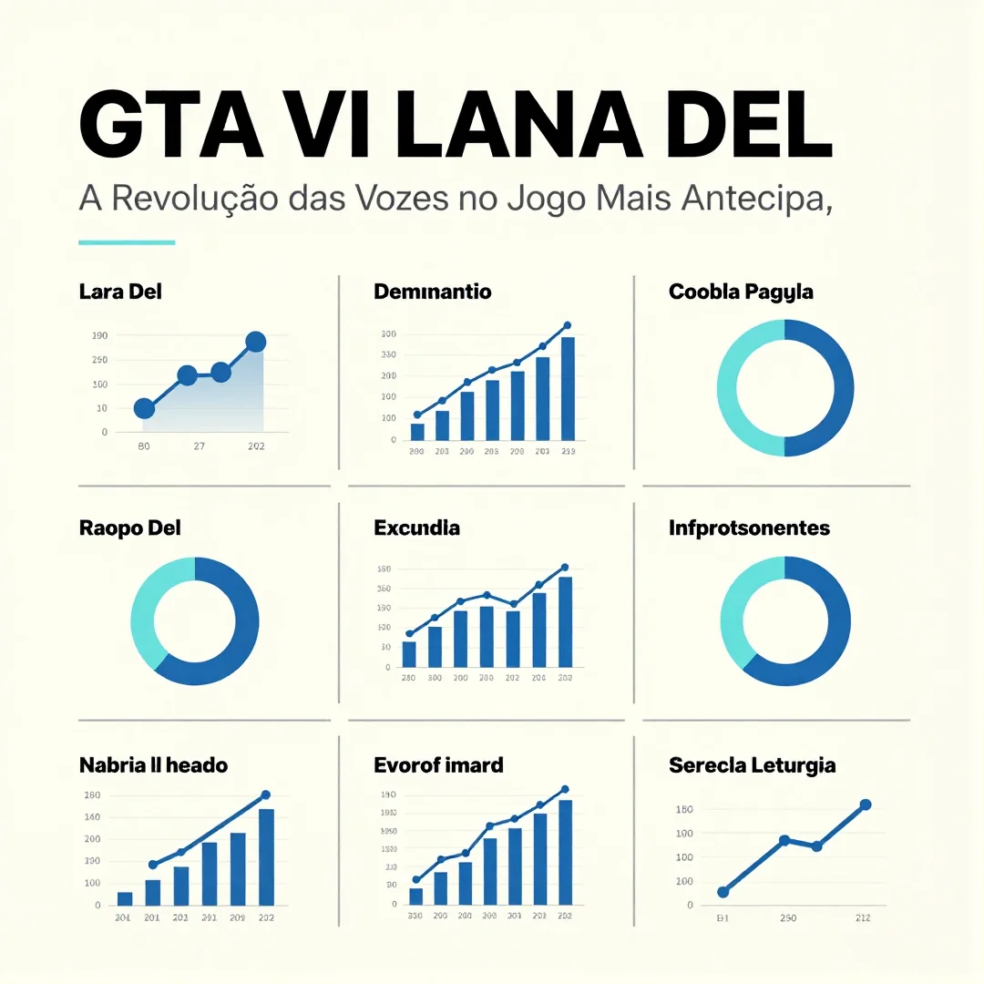 Infográfico - GTA VI Lana Del: A Revolução das Vozes no Jogo Mais Antecipado da Década