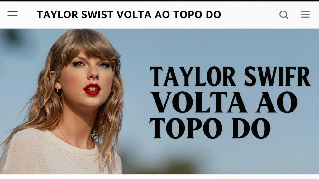Taylor Swift volta ao topo do Reino Unido e inspira o Brasil
