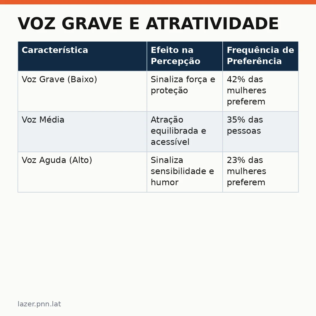 Infográfico - Voz grave e atratividade: O que a ciência diz sobre relacionamentos e cinema